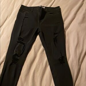 American Rag Stylish Black Ripped Women's Pants